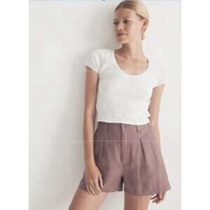 The Neale Short in 100% Linen  | Size  14 | Madewell